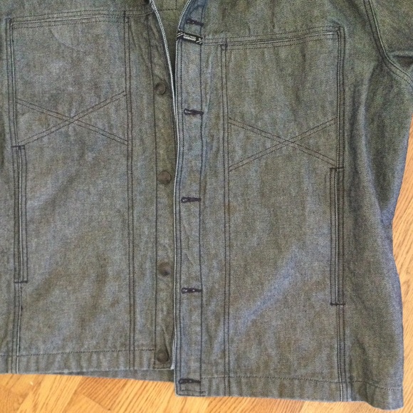 Marithe + Francois Girbaud - Vintage 90s Black /Gray denim Jacket. Size XXL - Picture 13 of 15